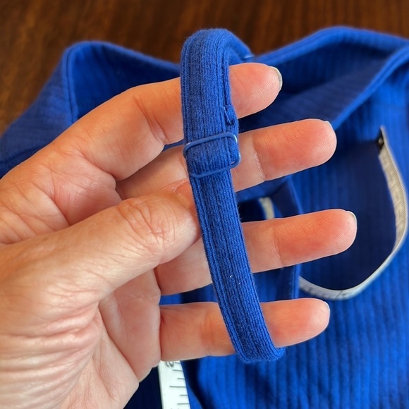 NWT Free People | Marissa primary Blue Bodysuit | Size Medium - Picture 7 of 14